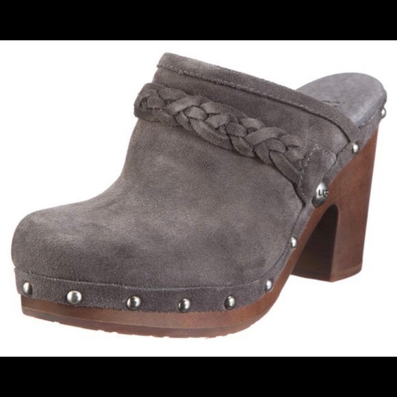 Ugg Kaylee Grey suede clog - Picture 1 of 7